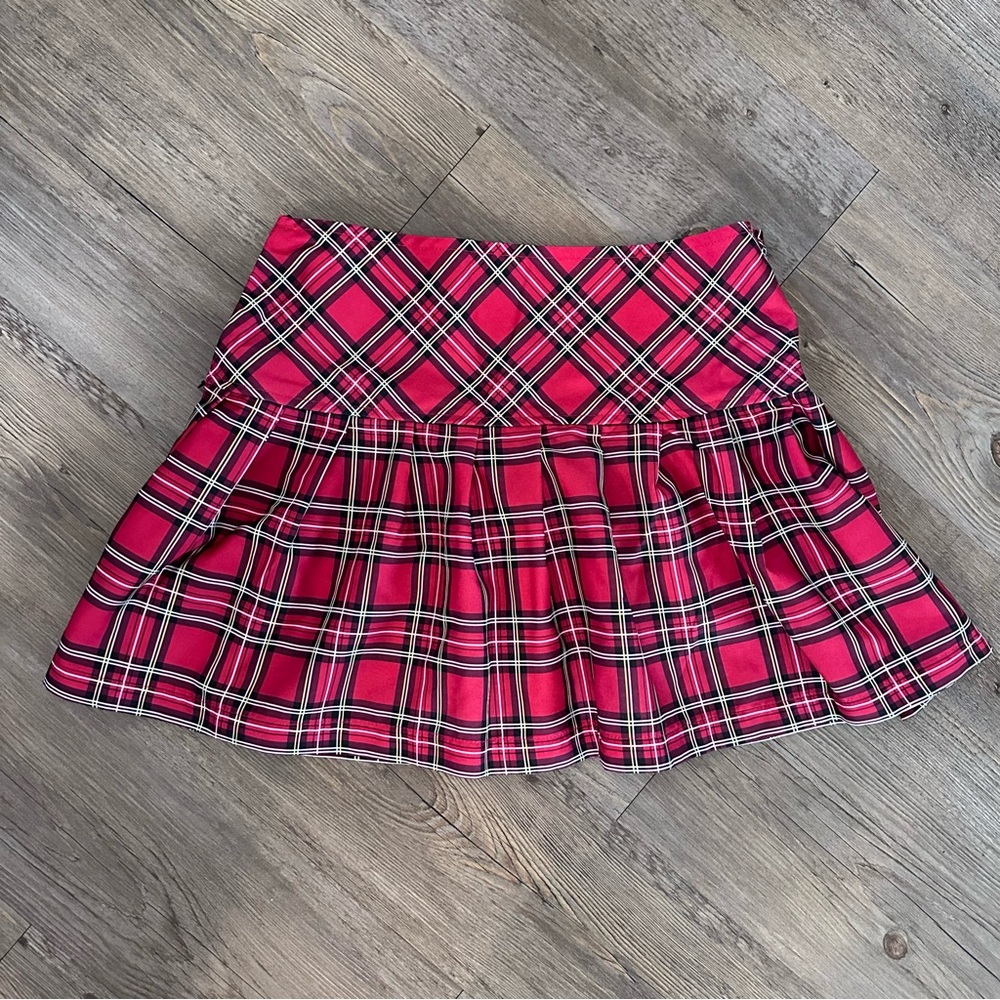 Red Plaid Skirt